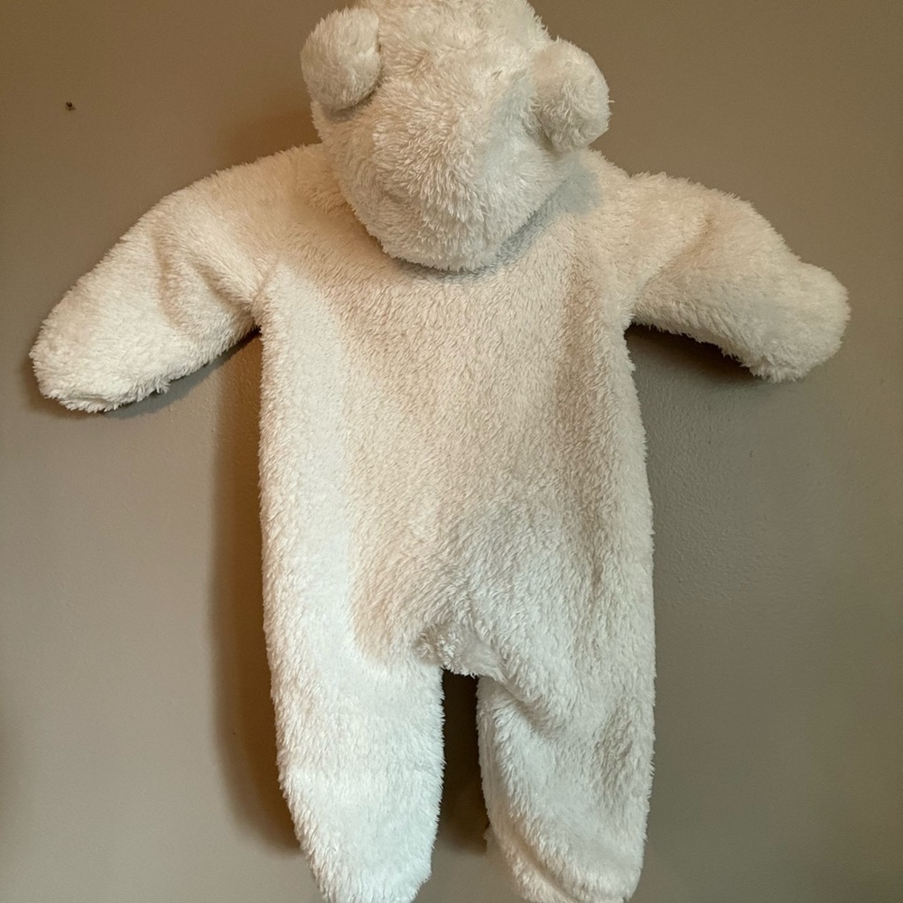 Carter's Soft White Fleece Footie - Picture 2 of 3
